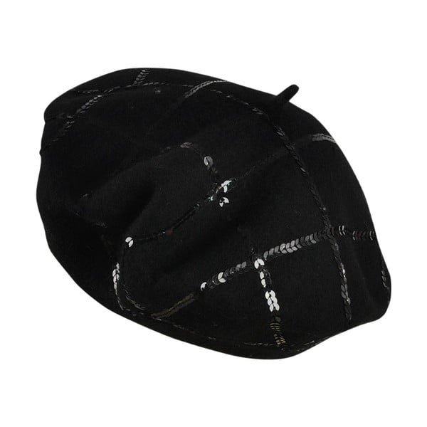 Czarny damski wełniany beret Art of Polo Sofia