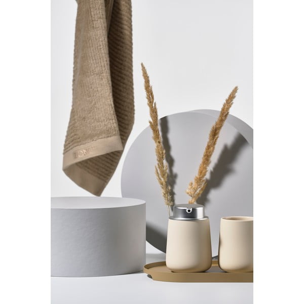 Beżowy porcelanowy kubek na szczoteczki do zębów Nova − Zone-image-4