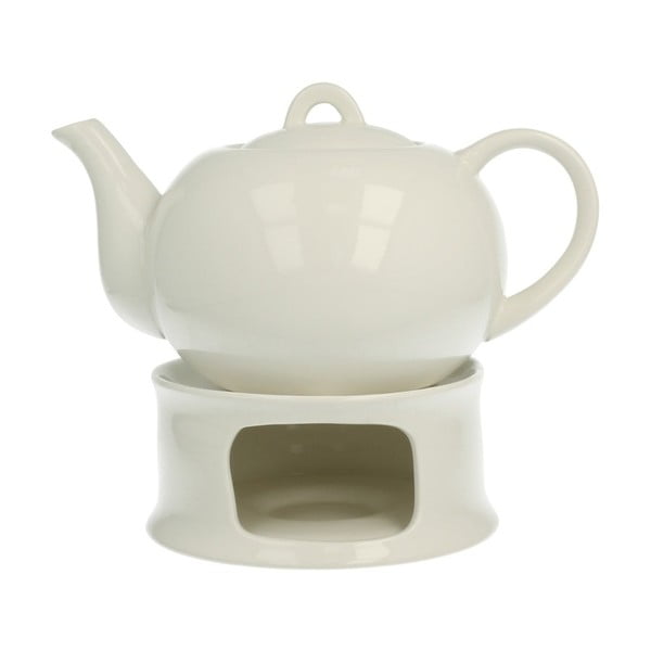 Dzbanek porcelanowy do herbaty z podgrzewaczem Duo Gift