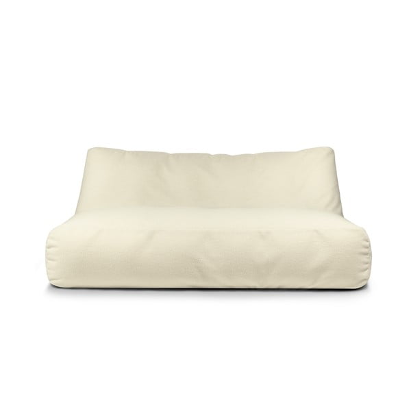 Kremowy worek do siedzenia z materiału bouclé Sofa Tube 190 – SLOWDOWN-image-1