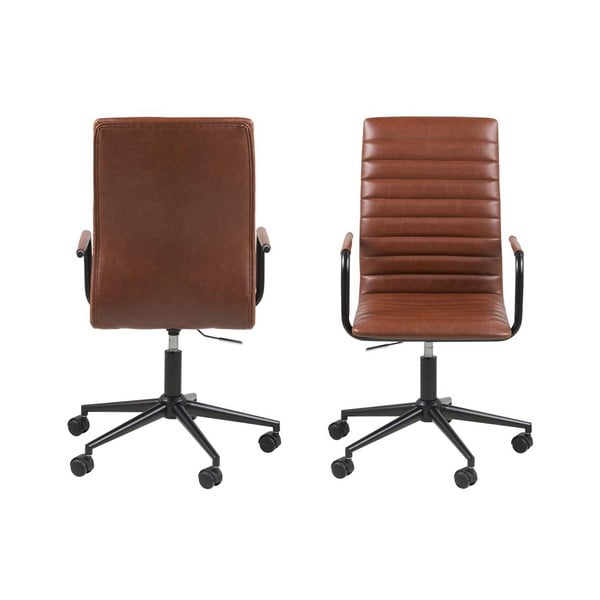 Brązowy fotel biurowy Actona Winslow-image-3