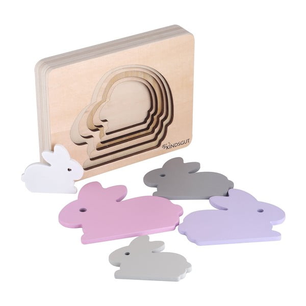 Drewniane puzzle Rabbit – Kindsgut-image-3