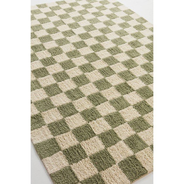 Zielony/kremowy bawełniany dywan 200x300 cm Mela – Jotex-image-4