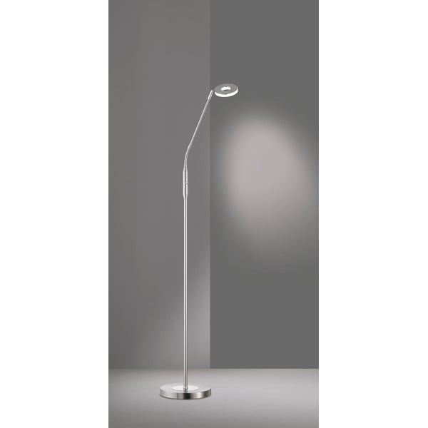 Lampa stojąca LED ze ściemniaczem w kolorze srebra (wysokość 150 cm) Dent – Fischer & Honsel-image-1