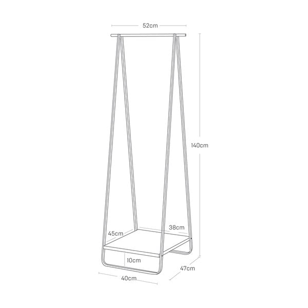 Biały metalowy stojak na ubrania Tower – YAMAZAKI-image-4