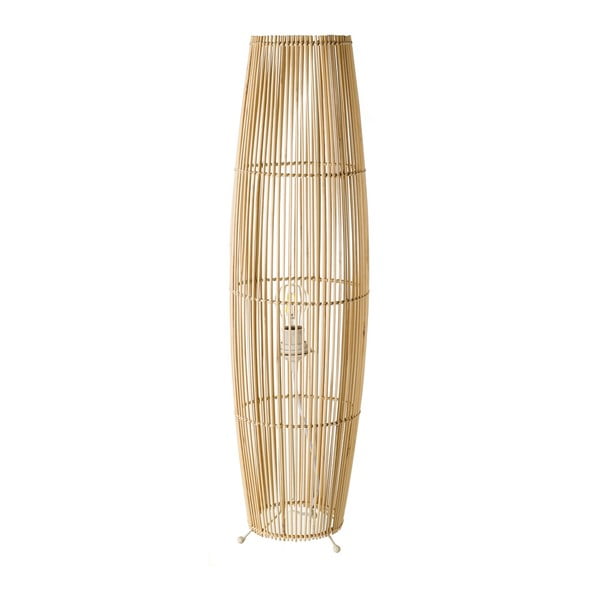 Naturalna lampa stojąca z bambusowym kloszem (wys. 88 cm) Natural Way – Casa Selección