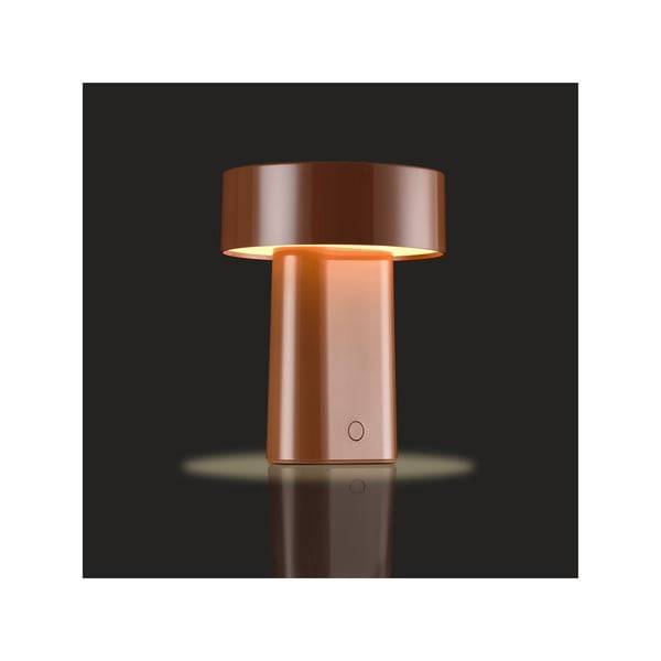 Koniakowa plastikowa lampa stołowa LED (wysokość 18 cm) Oblong – Zone-image-2