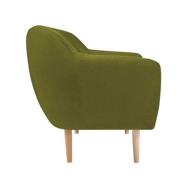 Zielony aksamitny fotel Mazzini Sofas Sardaigne-image-3