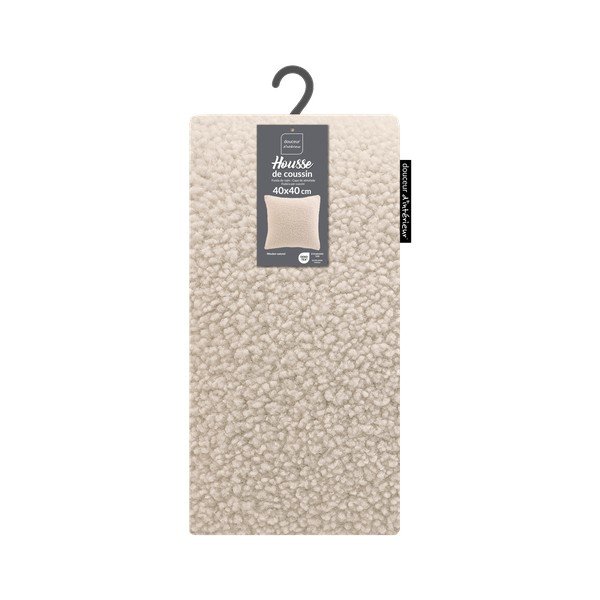 Poszewka na poduszkę z materiału sherpa 40x40 cm Woolen – douceur d'intérieur-image-3