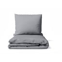 Szara pościel jednoosobowa z mikrosatyny 140x200 cm Basic – Bonami Essentials