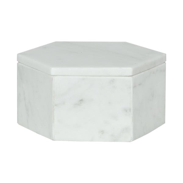 Marmurowe pudełka Signe White 15 cm