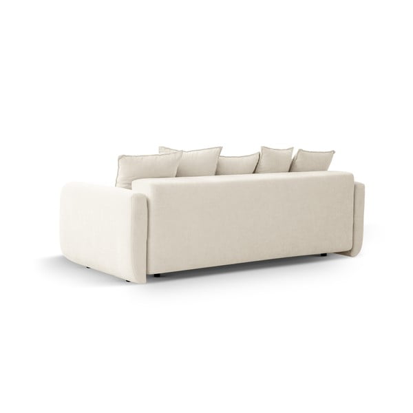 Kremowa rozkładana sofa ze schowkiem 231 cm Elen – Micadoni -image-4