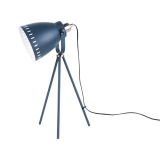 Ciemnoniebieska lampa stołowa Laitmotiv Mingle