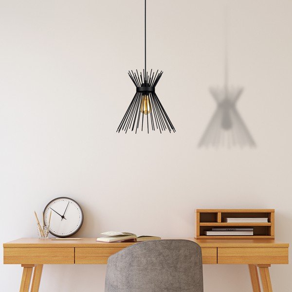 Czarna metalowa lampa wisząca Izmir – Squid Lighting-image-3