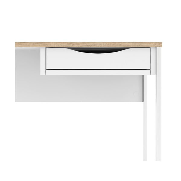 Białe biurko Tvilum Function Plus, 130 x 48 cm-image-3