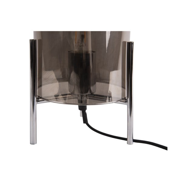 Szara szklana lampa stołowa Leitmotiv Glass Bell-image-3