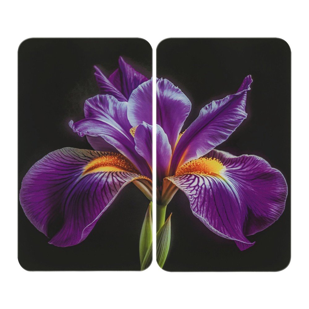 Płyty ochronne na kuchenkę zestaw 2 szt. ze szkła hartowanego 52x30 cm Iris – Wenko