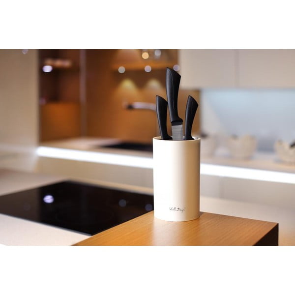 Biały stojak na noże Vialli Design Universal-image-1