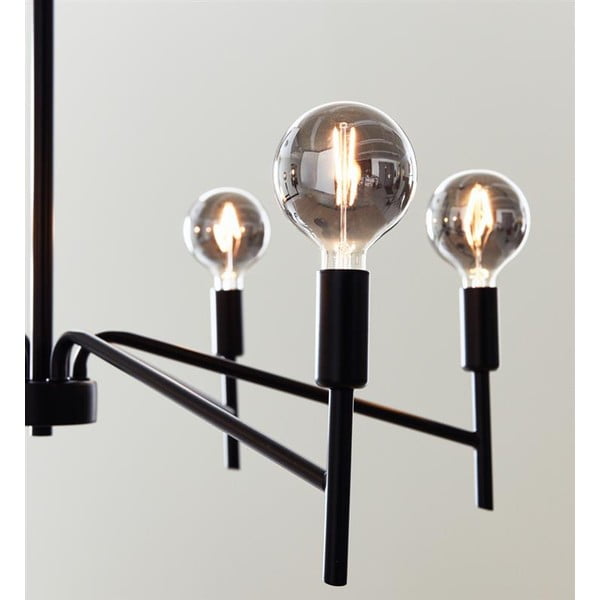 Czarna lampa wisząca Markslöjd Monarch, ø 70 cm-image-2