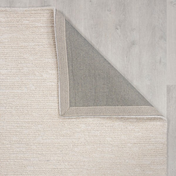 Wełniany dywan tkany ręcznie w kolorze kości słoniowej 160x230 cm Harris Boucle – Flair Rugs-image-3