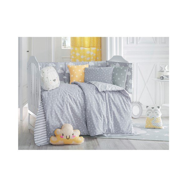 Szara poduszka dziecięca z domieszką bawełny Mike & Co. NEW YORK Pillow Toy Elephant, 34x24 cm-image-2