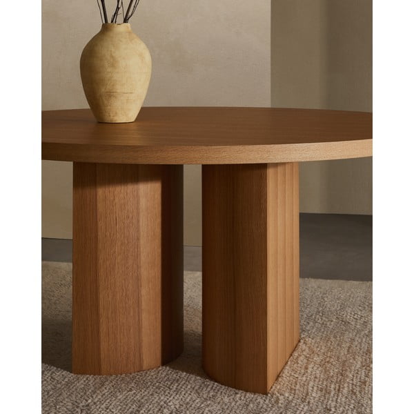 Okrągły stół w dekorze dębu ø 150 cm Nealy – Kave Home-image-3