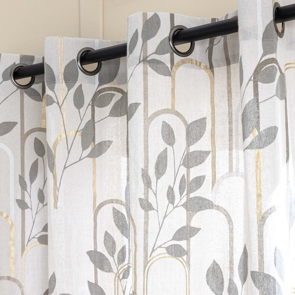 Szara zasłona 140x240 cm Roseris – douceur d'intérieur-image-2