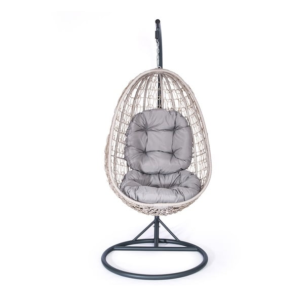 Wiszący fotel ze sztucznego rattanu Bonami Essentials Azuro-image-1