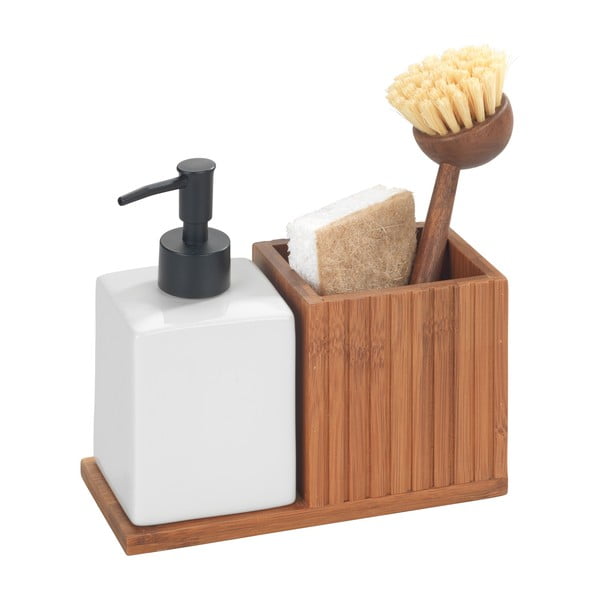 Bambusowy stojak na akcesoria do mycia naczyń Mera – Wenko-image-4