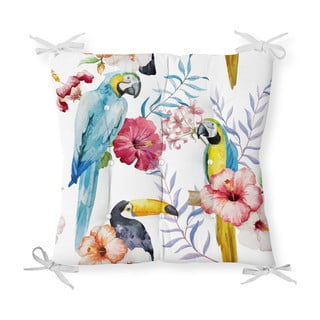 Poduszka na krzesło z domieszką bawełny Minimalist Cushion Covers Jungle Birds, 40x40 cm