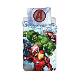 Dziecięca bawełniana pościel Jerry Fabrics Avengers Heroes, 140x200 cm