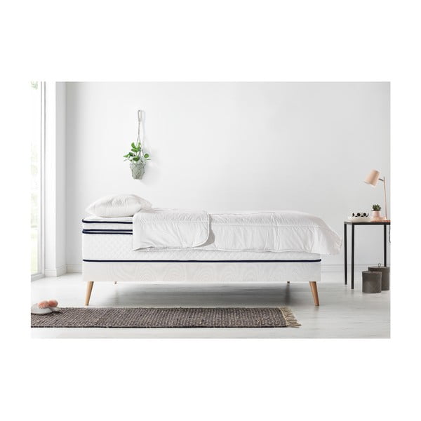 Komplet łóżka 2-osobowego, materaca i kołdry Bobochic Paris Simeo, 140x190 cm