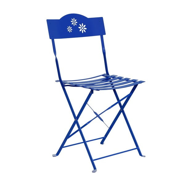 Niebieske składane krzesło Butlers Daisy Jane