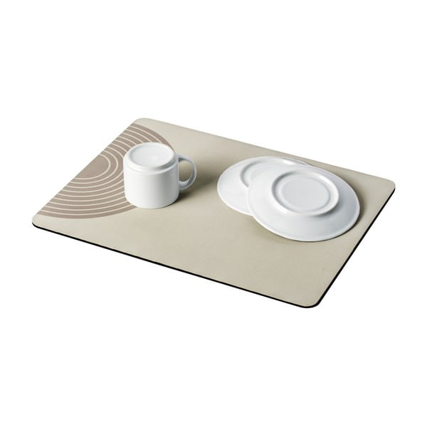 Beżowa gumowa podkładka do naczyń 40x30 cm Dima – Wenko