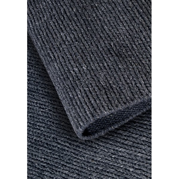 Ciemnoszary wełniany chodnik tkany ręcznie 80x200 cm Francois – Villeroy&Boch-image-3