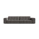 Szara aksamitna sofa 252 cm Chicago – Cosmopolitan Design