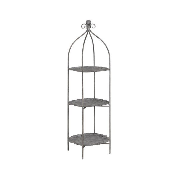 Szary metalowy regał 45x144x45 cm Mireille – Ixia
