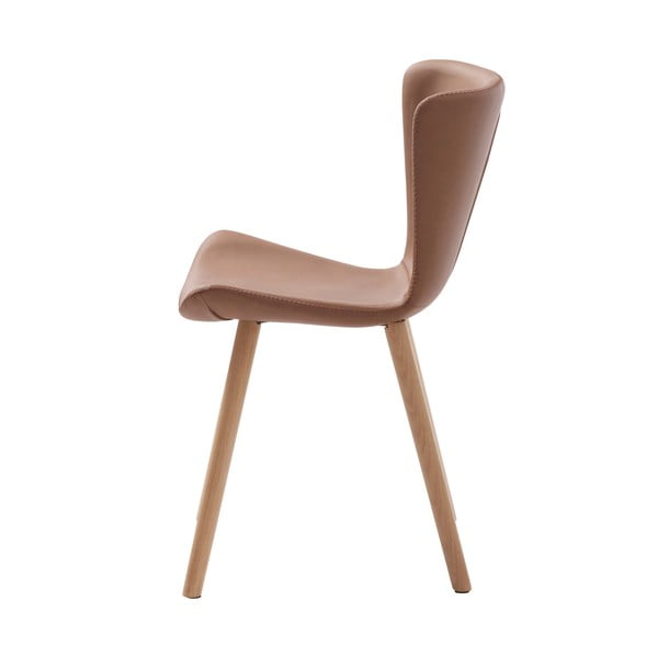 Brązowe metalowe krzesła zestaw 2 szt. Teslin – Unique Furniture-image-3