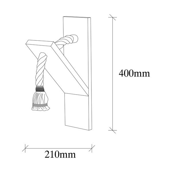 Kinkiet w naturalnym kolorze Erebos – Opviq lights-image-4