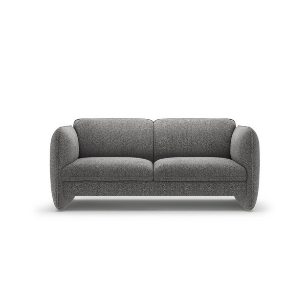 Ciemnoszara sofa z tkaniny szenilowej 168 cm Georgia – Micadoni 