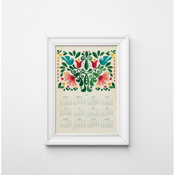 Kalendarz ścienny na rok 2017 Love Birds-image-1