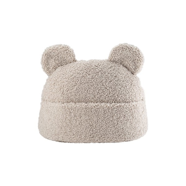 Jasnobrązowa poduszka na sofę dziecięcą z materiału bouclé Teddy Pouch – Wigiwama