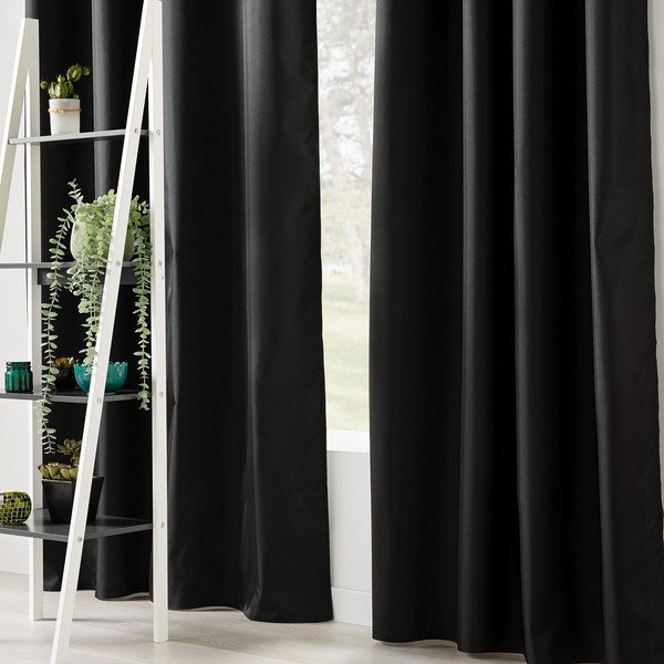 Czarna zasłona termiczna 140x260 cm Icemount – douceur d'intérieur-image-3