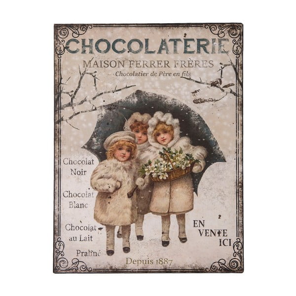 Metalowa tablica Antic Line "Chocolaterie"