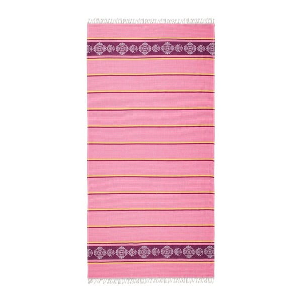 Ręcznik hammam Loincloth Pink Stripe, 80x170 cm