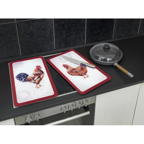 Płyty ochronne na kuchenkę ze szkła hartowanego zestaw 2 szt. 52x30 cm Farm – Wenko-image-3