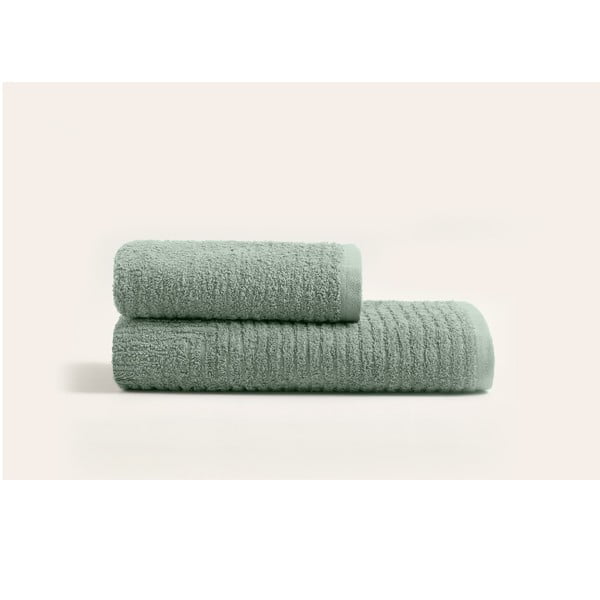 Zielone bawełniane ręczniki zestaw 2 szt. – Foutastic