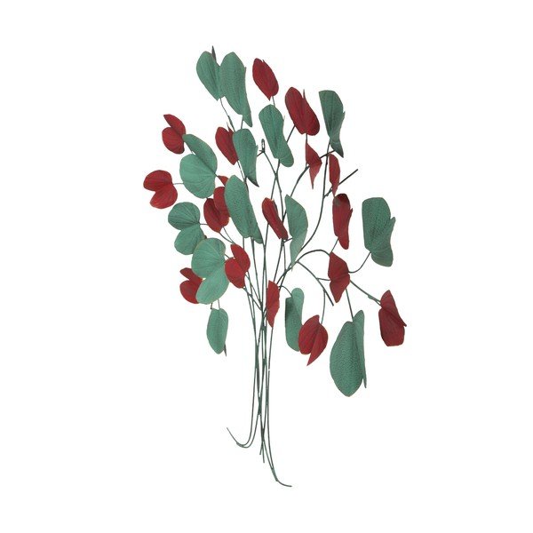 Czerwono-zielona dekoracja ścienna Mauro Ferretti Tree, 105x94 cm-image-2