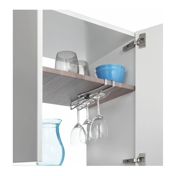 Uchwyt pod półkę na kieliszki/kubki/ściereczkę Metaltex, dł. 8 cm-image-1