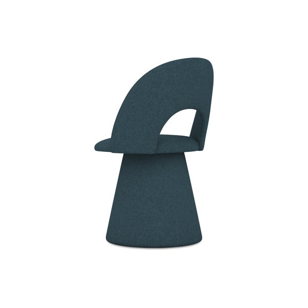 Morski tapicerowany fotel jadalniany Kalo – Makamii-image-4